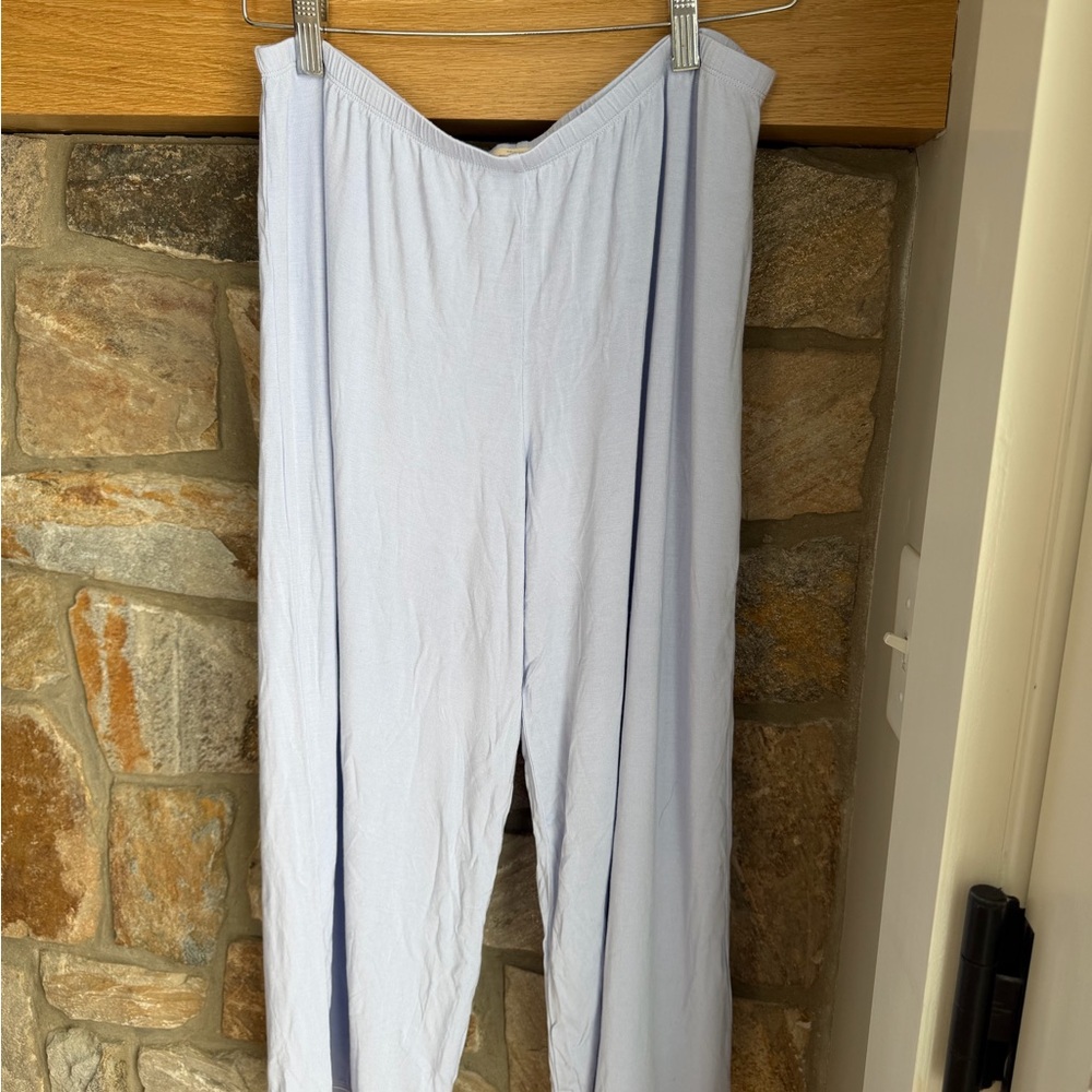 Eberjey Gisele TENCEL™ Modal Cropped PJ pants size XL soft blue - Picture 4 of 8